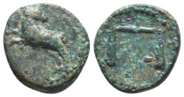Greek Coin. Ae . Circa 4th – 1st C. BC.Reference:Condition: Very Fine

Weight: 2,6
Diameter: 15,1