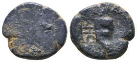 Greek Coin. Ae . Circa 4th – 1st C. BC.Reference:Condition: Very Fine

Weight: 4,2
Diameter: 18