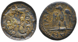 Greek Coin. Ae . Circa 4th – 1st C. BC.Reference:Condition: Very Fine

Weight: 4,4
Diameter: 17,1