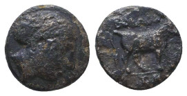 Greek Coin. Ae . Circa 4th – 1st C. BC.Reference:Condition: Very Fine

Weight: 1
Diameter: 9,4