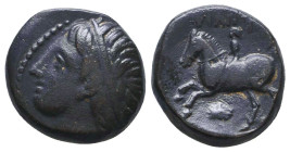 Greek Coin. Ae . Circa 4th – 1st C. BC.Reference:Condition: Very Fine

Weight: 5,8
Diameter: 14,9