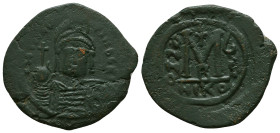 Byzantine Coins, Ae.Condition: Very Fine

Weight: 10.8 gr
Diameter: 31,2 mm