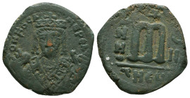 Byzantine Coins, Ae.Condition: Very Fine

Weight: 10,9 gr
Diameter: 31,5 mm