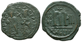 Byzantine Coins, Ae.Condition: Very Fine

Weight: 9,4 gr
Diameter: 28,7 mm
