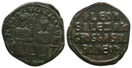 Byzantine Coins, Ae.Condition: Very Fine

Weight: 9,2 gr
Diameter: 27 mm