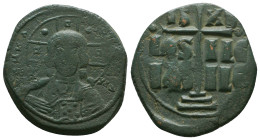 Byzantine Coins, Ae.Condition: Very Fine

Weight: 13,3 gr
Diameter: 31,2 mm