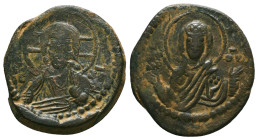 Byzantine Coins, Ae.Condition: Very Fine

Weight: 7,9 gr
Diameter: 27 mm
