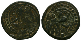 Byzantine Coins, Ae.Condition: Very Fine

Weight: 7,5 gr
Diameter: 27,1 mm