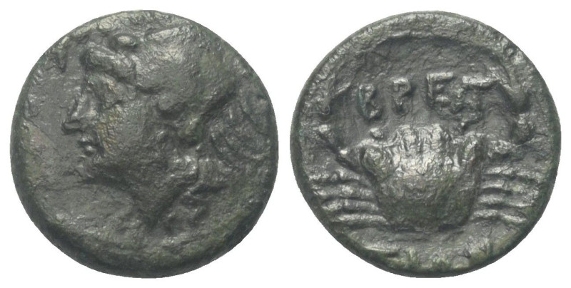 Bruttium. Brettii.

 Bronze. Ca. 216 - 214 v. Chr.
Vs: Kopf einer weiblichen ...