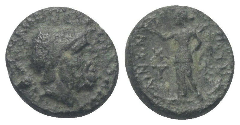 Bruttium. Petelia.

 Bronze (Uncia). Ca. 204 - 200 v. Chr.
Vs: Kopf des bärti...