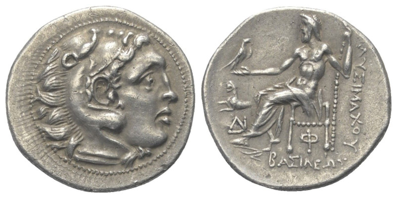 Königreich Thrakien. Lysimachos (306 - 281 v. Chr.).

 Drachme (Silber). Ca. 3...