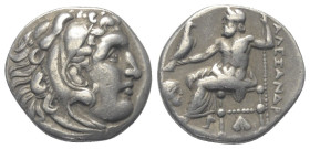 Königreich Makedonien. Alexander III. der Große (336 - 323 v. Chr.).

 Drachme (Silber). Ca. 310 - 301 v. Chr. Abydos (?).
Vs: Kopf des jugendliche...