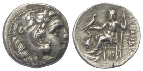 Königreich Makedonien. Alexander III. der Große (336 - 323 v. Chr.).

 Drachme (Silber). Ca. 310 - 301 v. Chr. Kolophon.
Vs: Kopf des jugendlichen ...