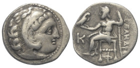 Königreich Makedonien. Alexander III. der Große (336 - 323 v. Chr.).

 Drachme (Silber). Ca. 310 - 301 v. Chr. Kolophon.
Vs: Kopf des jugendlichen ...