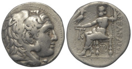 Königreich Makedonien. Alexander III. der Große (336 - 323 v. Chr.).

 Tetradrachme (Silber). Ca. 285 - 275 v. Chr. Pella ?.
Vs: Kopf des jugendlic...