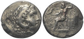 Königreich Makedonien. Alexander III. der Große (336 - 323 v. Chr.).

 Tetradrachme. Ca. 189 / 188 v. Chr. Phaselis.
Vs: Kopf des jugendlichen Hera...