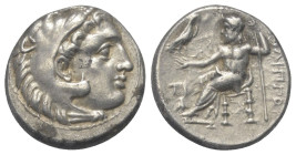 Königreich Makedonien. Philippos III. Arrhidaios (323 - 317 v. Chr.).

 Drachme (Silber). Ca. 323 - 319 v. Chr. Sardeis.
Vs: Kopf des jugendlichen ...