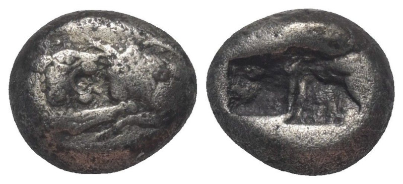 Königreich Lydien. Kroisos (556 - 541 v. Chr.).

 1/3 Stater (Silber). Sardeis...