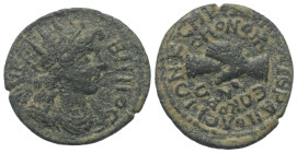 Phrygien. Hierapolis - Homonoia mit Smyrna. Pseudo-autonome Prägung.

 Bronze. 3. Jhdt. n. Chr. (Zeit des Philippus I. Arabs).
Vs: Drapierte Büste ...