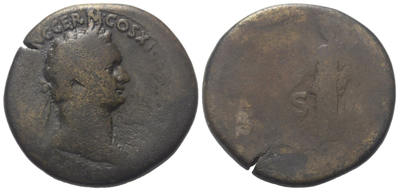 Domitianus (81 - 96 n. Chr.).

 Sesterz (Bronze). 85 n. Chr. Rom.
Vs: [IMP CA...