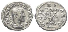 Maximinus I. Thrax (235 - 238 n. Chr.).

 Denar (Silber). 235 - 236 n. Chr. Rom.
Vs: IMP MAXIMINVS PIVS AVG. Büste mit Lorbeerkranz, Paludament und...