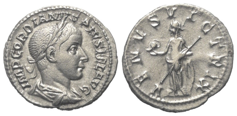Gordianus III. (238 - 244 n. Chr.).

 Denar (Silber). 241 n. Chr. Rom.
Vs: IM...