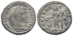 Maximinus II. Daia (310 - 313 n. Chr.).

 Follis. 312 - 313 n. Chr. Cyzicus.
Vs: IMP C GAL VAL MAXIMINVS P F AVG. Kopf mit Lorbeerkranz rechts.
Rs...