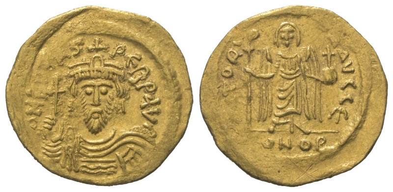 Phocas (602 - 610 n. Chr.).

 Solidus (Gold). 603 n. Chr. Constantinopolis.
V...