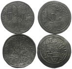 Ungarn. Bela III. (1172 - 1196).

 Kupfermünze.
Lot (2 Stück, Kupfer), eine flach, die andere schüsselförmig:
Vs: REX BELA - REX STS. Zwei Herrsch...