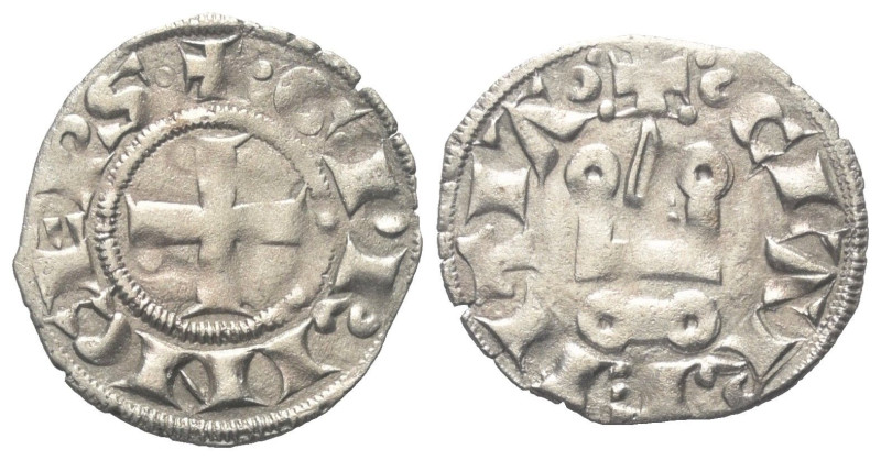 Achaia - Fürstentum. Wilhelm von Villehardouin (1246 - 1278).

 Denar (Silber)...