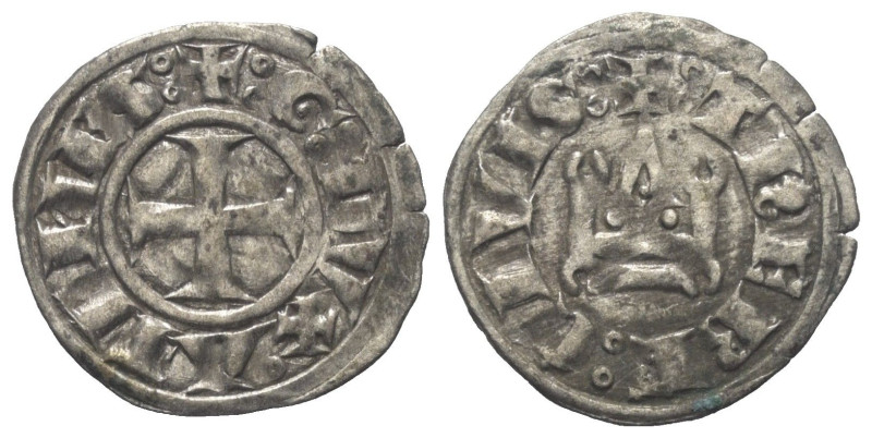 Achaia - Fürstentum. Guy I. de La Roche (1280 - 1287).

 Denar (Silber).
Vs: ...