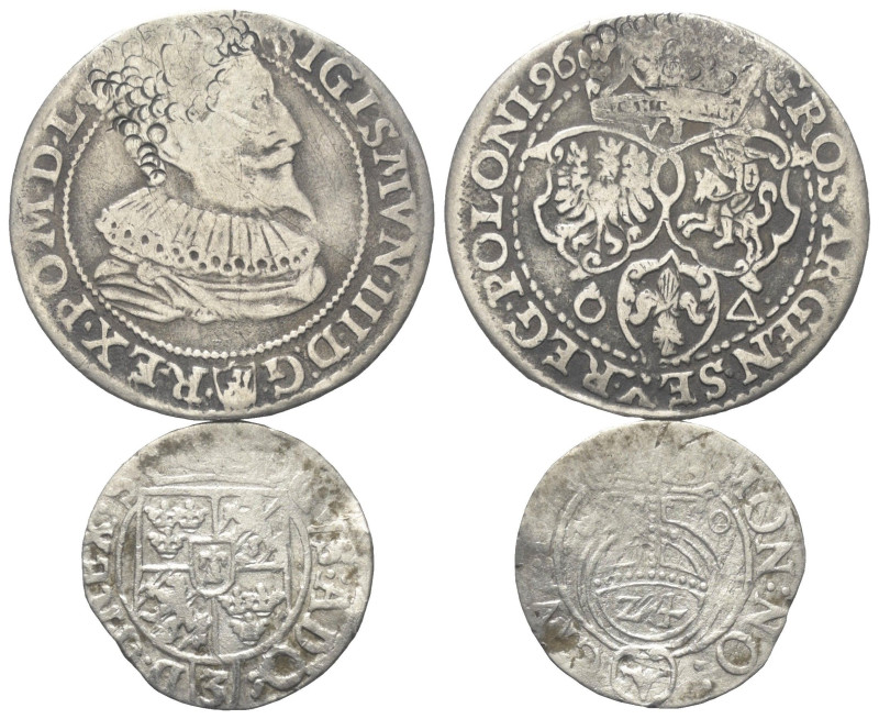 Polen. Königreich. Sigismund III. Wasa (1587 - 1632).

 Ort (Silber). 1596. Ma...