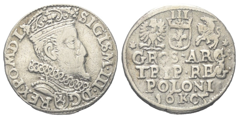 Polen. Königreich. Sigismund III. Wasa (1587 - 1632).

 Dreigröscher (Silber)....