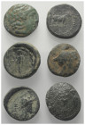 Griechische Münzen - Lots.


Unter anderem: Philippi (Makedonien) / Philippos III. (Königreich Makedonien) / Sardeis (Lydien).

Lot (6 Stück): Br...