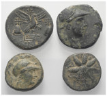Griechische Münzen - Lots.


Unter anderem: Amisos (Pontos) / Pergamon (Mysien) / Apameia (Phrygien).

Lot (4 Stück): Bronze; ca. 2. - 1. Jhdt. v...