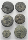 Griechische Münzen - Lots.


Unter anderem: Alexandreia / Sigeion (Troas) / Amaseia (Pontos) / Perge (Pamphylien).

Lot (6 Stück): Bronze; ca. 3....