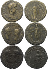 Provinzialrömische Münzen - Lots.


Moesia Inferior.

Lot (3 Stück): Bronze; 3. Jhdt. n. Chr.

Sehr schön.

Verkauft wie besehen, keine Rückg...