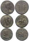 Provinzialrömische Münzen - Lots.


Unter anderem: Pamphylien.

Lot (3 Stück): Bronze; 1. - 3. Jhdt. n. Chr.

Sehr schön.

Verkauft wie beseh...