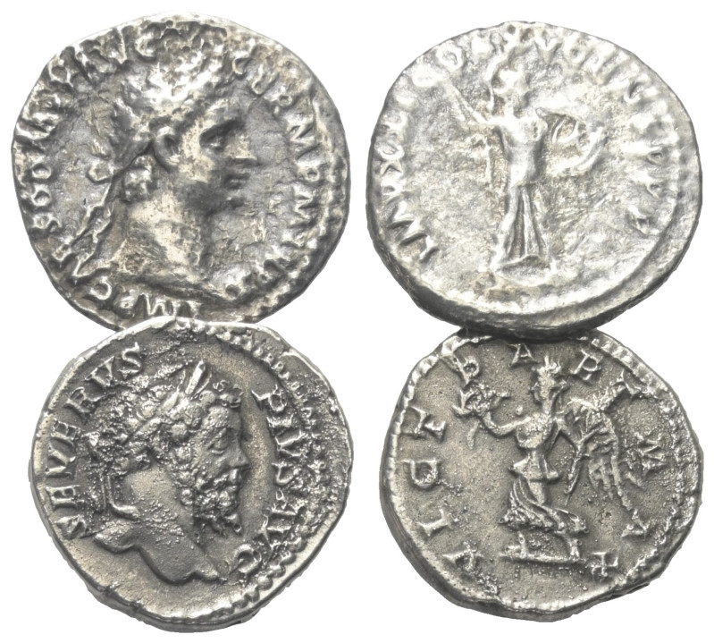 Römische Münzen - Lots. Kaiserzeit.


Lot (2 Stück, Silber): Denare.
Domitia...