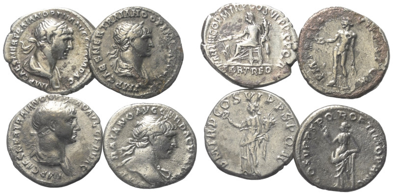 Römische Münzen - Lots. Kaiserzeit.


Lot (4 Stück, Silber): Denare des Traia...