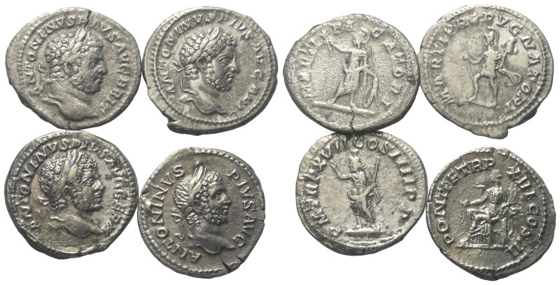 Römische Münzen - Lots. Kaiserzeit.


Lot (4 Stück, Silber): Caracalla Denare...