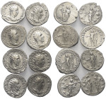 Römische Münzen - Lots. Kaiserzeit.


Lot (8 Stück, Silber): Antoniniane des Trajanus Decius (249 - 251 n. Chr.)
Verschiedene Rückseiten.

Sehr ...