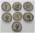 Römische Münzen - Lots. Kaiserzeit.


Lot (7 Stück, Kupfer): Antoniniane des Valerianus I. (253 - 260 n. Chr.).
Verschiedene Rückseiten, östliche ...