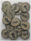 Römische Münzen - Lots. Kaiserzeit.


Lot (18 Stück, Kupfer): Antoniniane des Gallienus (253 - 268 n. Chr.) mit verschiedenen Rückseiten.

Patina...