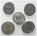 Römische Münzen - Lots. Kaiserzeit.


Lot (5 Stück, Kupfer): Antoniniane des Probus (276 - 282 n. Chr.).

Sehr schön.

Verkauft wie besehen, ke...