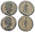 Römische Münzen - Lots. Kaiserzeit.


Lot (2 Stück, Kupfer): Folles der Helena (gest. 329 n. Chr.).

Patina, sehr schön.

Verkauft wie besehen,...