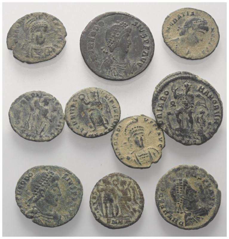 Römische Münzen - Lots. Kaiserzeit.


Lot (10 Stück, Kupferlegieung): Spätröm...