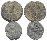 Siegel, Plomben, Tesserae - Lots.


Byzantinische Siegel.

Lot (2 Stück, Blei): 11. Jhdt.

Schön - sehr schön.

Verkauft wie besehen, keine R...