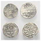 Mittelalter - Lots.


Ungarn - Königreich. 
Bela III. (1172 - 1196).

Lot (4 Stück, Silber): Denar.

Vs: BELA REX um Schild mit Doppelkreuz.
...