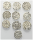 Mittelalter - Lots.


Ungarn.
Sigismund (1387 - 1437).

Lot (10 Stück, Silber): Denare.
Vs: Doppelkreuz mit langen Armen, verschiedene Münzzeic...
